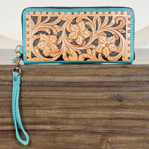 Cartera de Moda Perfecta para Mujer con Diseño Floral Múltiple, Hecha a Mano en Cuero, Novedoso Diseño, Detalles Inspirados, Venta al por Mayor - Product Image 5