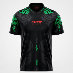 Maillot d'e-sport personnalisé par sublimation, design professionnel, t-shirt de gaming respirant, uniforme d'équipe de joueur pro, vêtement de sport à séchage rapide - Product Image 1