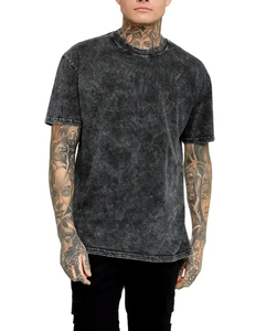 T-shirt unisexe de haute qualité en coton 100% avec effet délavé, 180, 200, 210, 220 g/m², impression personnalisée, t-shirt uni grande taille pour homme - Product Image 1