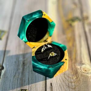 Caja de Joyería de Resina Epoxi, Porta Anillos, Caja de Almacenamiento para Regalos, Gran Venta - Product Image 2