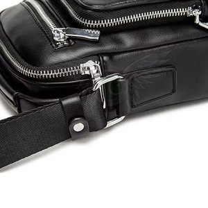 Sac banane en cuir à fermeture éclair avec compartiments faciles d'accès et ajustement sécurisé, sac de taille réglable pour la course, les voyages et l'usage quotidien - Product Image 6