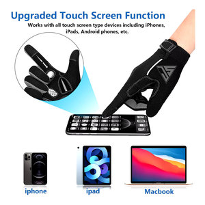 Guantes de Ciclismo Unisex de Verano con Protección Completa para los Dedos, Pantalla Táctil, Material de Poliéster Antideslizante, Acolchado en la Palma y Cierre de Tirón - Product Image 6