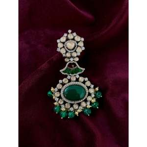 Ensemble de pendentif en argent 92,5 avec moissanite élégante de Sangeetha Jewellers, bijoux éblouissants avec des charmes envoûtants - Product Image 2