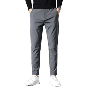 Casual Pants Men's New Business Pants Slim Straight Men's Pants <b>Elastic</b> <b>Waist</b> <b>Trousers</b> Business Classic <b>Trousers</b> Male - Product Image 1
