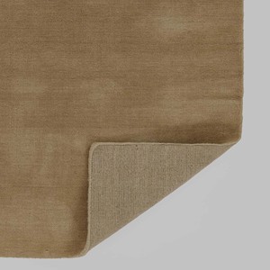 Alfombra de Pelo Medio Antideslizante de Lana/Seda Marrón Oscuro Liso, Textura Suave y Moderna para Sala de Estar, Dormitorio, Hogar Contemporáneo de Lujo - Product Image 6