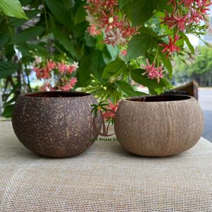 COCO ECO BRAND Porte-bougie en coquille de noix de coco - 3 tailles, écologique et fait main, forme ronde pour la décoration de la maison - Product Image 5