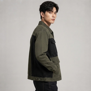 Veste en jean classique pour homme, tissu en denim de coton, construction durable, fermeture boutonnée, coupe confortable, vêtement d'extérieur décontracté pour tous les jours, OEM - Product Image 4