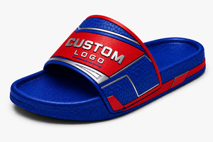 Claquettes sportives pour hommes avec logo personnalisé, couleur unie, bout ouvert, été, EVA antidérapant, dessus en PU - Product Image 3