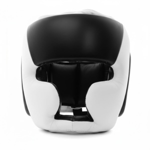 Protector de Cabeza de Boxeo de Cuero PU Ecológico y Duradero con Protección Facial Completa y Opciones Personalizables - Product Image 1