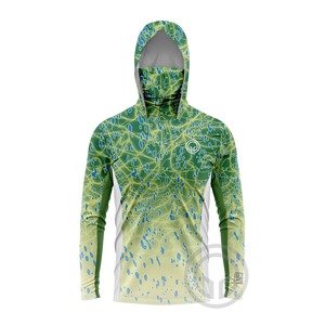 Chemise de pêche à sublimation de qualité supérieure, design personnalisé, UPF 50+, respirante, séchage rapide, manches longues - Product Image 2