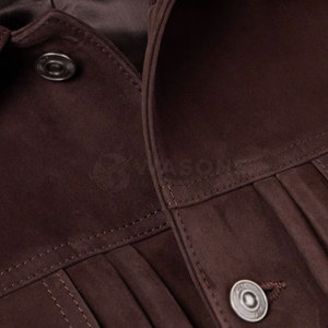 Veste de camionneur décontractée moderne, tissu respirant et doux, style classique, design à boutons sur le devant, pour un usage quotidien en extérieur - Product Image 5