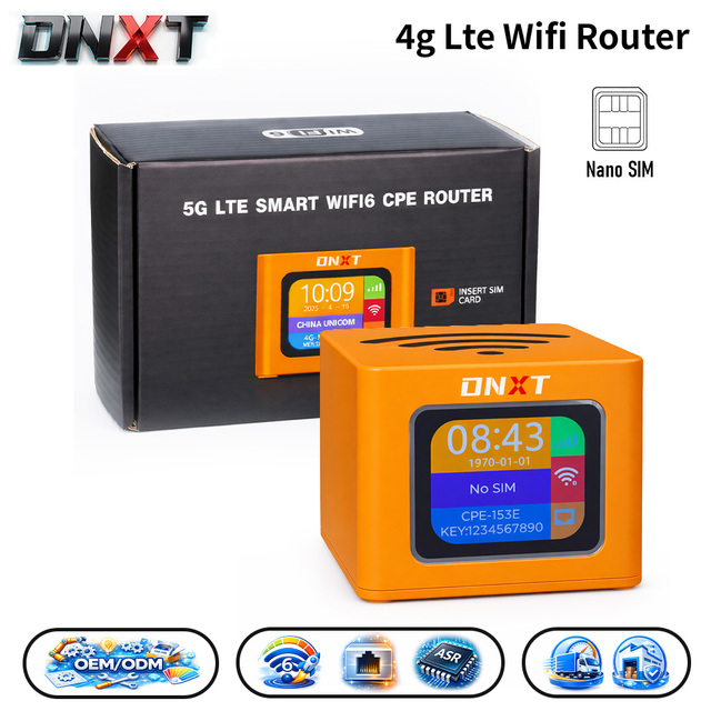 DNXT Wifi Device WiFi6 300Mbps Home Wifi Router Wireless Cat4 Router Wifi Cheapest 3000mAh Included Router Lte Sim Card Home Use