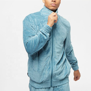 Custom Logo Wholesale Slim Fitted Blank <b>Velour</b> Two Piece Track Jacket and Pant Set Jogger Suit Luxury Pink Men <b>Velour</b> <b>Tracksuits</b> - Product Image 2