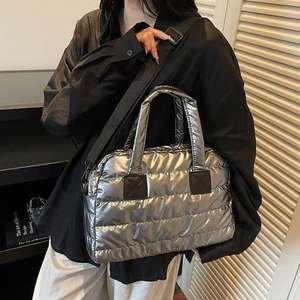 Bolso Bandolera de Gran Capacidad con Cierre de Cremallera y Color Sólido en Piel Sintética para Mujer, para Uso Diario - Product Image 1