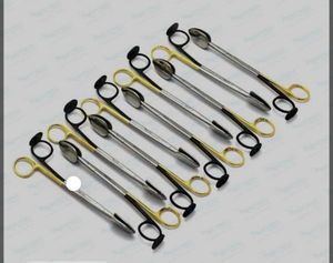 Ciseaux de dissection faciale manuels Trepsat, professionnels, en métal noir et or, instrument chirurgical/médical certifié CE, classe II - Product Image 3