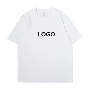 Men's 230g Cotton Knitted Short Sleeve Summer Fashion Brand Clothing Base <b>Shirt</b> White T-<b>shirt</b> Male Couple Wear T-<b>shirt</b> Clothes - Product Image 1