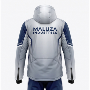 High End Custom Logo Hooded Ski Wear <b>Suit</b> <b>Waterproof</b> 10000mm Breathable Thermal Insulated Jumpsuit Bib Pants Set <b>Men</b> - Product Image 2