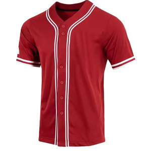New Design High Quality Quick Dry Breathable Baseball Jersey Short Sleeve for Online Sale Wholesale Cheap Price - Product Image 1