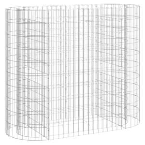 Bac à plantes surélevé en gabion en fer galvanisé argenté, résistant, pour fournitures de jardinage - Product Image 2