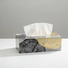 Elegante Caja de Pañuelos Cuadrada de Resina, Soporte Decorativo Duradero y Estilizado para el Hogar, Oficina, Sala de Estar, Diseño Moderno, Hecho a Mano - Product Image 2