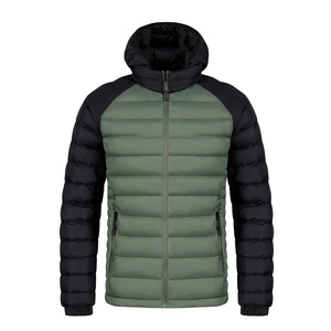 Vente en gros de parka d'hiver homme femme à col montant enduit personnalisé Veste bouffante coupe-vent décontractée Service OEM - Product Image 5
