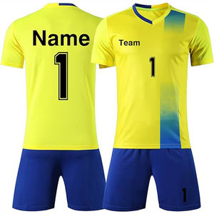 Últimos Conjuntos de Fútbol Originales al por Mayor, Conjuntos Completos de Fútbol Retro para Equipos, Uniformes de Entrenamiento de Fútbol 100% Poliéster Personalizados - Product Image 4