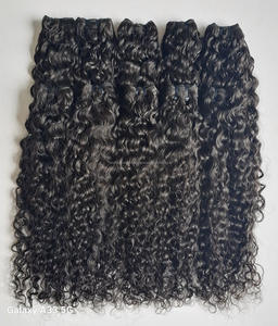 Cheveux indiens bruts Aliexpress Inde, extensions de cheveux humains Alibaba, 100% cheveux vierges indiens bruts non transformés, faisceaux de cheveux indiens bruts non traités - Product Image 3