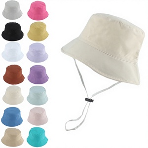 Sombrero de Pescador Unisex de Color Sólido con Correa Ajustable, Estilo Casual para Exteriores, Primavera/Verano, para Adultos, en Lona de Poliéster - Product Image 3