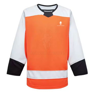 Maillot de hockey sur glace pour équipe professionnelle, en tissu léger et doux, pour l'entraînement en club et les tenues de compétition. - Product Image 2