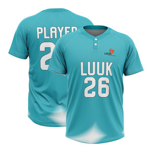 เสื้อเบสบอลซอฟต์บอลแบบสั่งทำพิเศษสำหรับผู้ชาย แบบ 2 กระดุม ผ้าโพลีเอสเตอร์พรีเมียม ชุดยูนิฟอร์มทีม ขายส่งจำนวนมาก - Product Image 4