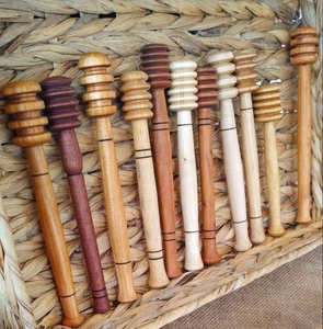 Handcrafted Wooden Honey Dipper with Long Handle Eco-Friendly Mirror Polish <b>Camping</b> Use Made in Uttar Pradesh - Product Image 3