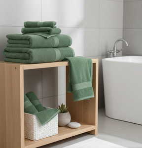 Ensemble de serviettes de bain en coton de qualité hôtelière |   Haute absorption et longue durée - Product Image 1