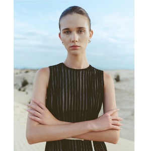 Vestidos Casuales para Mujer con MOQ Bajo, Vestido LUNAIRIS de Algodón sin Mangas, Maxi 100% Algodón, Vestido de Noche Elegante al por Mayor - Product Image 1