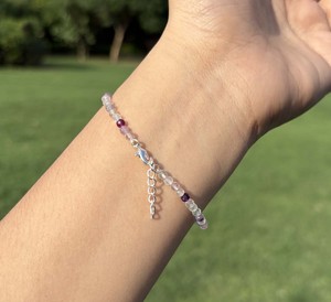 Natural Multi Fluorite Micro Faceted Beads <b>Bracelet</b> 925 Sterling Silver Adjustable Rainbow <b>Gemstone</b> <b>Bracelet</b> Wholesale Jewelry - Product Image 4