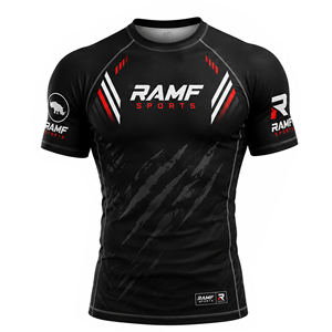 Top Quality Rashguard <b>Bjj</b> Mma Martial Arts Wear Men Jiu Jitsu Custom Short Sleeve Rashguard <b>Rash</b> <b>Guard</b> <b>Bjj</b> Brazilian Jiu Jitsu - Product Image 1