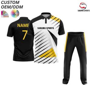 Uniforme Personalizado de Práctica de Cricket para Hombre Sarama Sports, 100% Algodón, Multicolor, Transpirable para Verano, Diseño 2 en 1 - Product Image 1