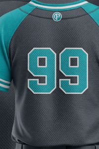 Ensemble uniforme de baseball 100 % polyester, imprimé par sublimation, anti-plis, respirant, maillot sans manches entièrement boutonné et pantalon avec logo frontal - Product Image 5