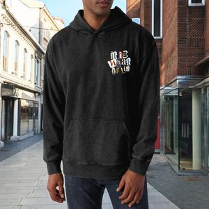 Sudaderas con Capucha Gráficas para Hombre, Lavado Ácido, 100% Algodón, Estilo Vintage, Oversize, Streetwear, Sudadera con Capucha, Hip-Hop, Holgada, Gótica, Unisex - Product Image 4