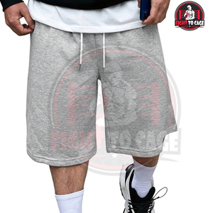 Shorts pour hommes en coton confortable, couleur unie gris écologique, taille élastique, légers, nouvelle arrivée, de bonne qualité - Product Image 4