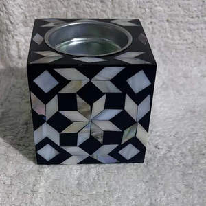 Premium Hand-made Marble Incense Holder with Bone Inlay and <b>MOP</b> Bakhoor Burner From India for Home Decor and Aromatic Use - Product Image 2