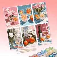Kits de peinture par numéros DIY personnalisables, ensemble de peinture à l'huile non personnalisé pour adultes, enfants et débutants, livraison directe