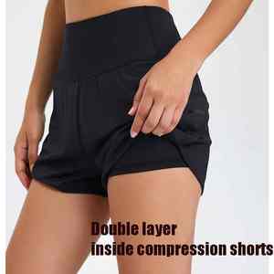 Pantalones Cortos Deportivos para Mujer, Nuevos, Agradables al Tacto, Flexibles, Resistentes a Impactos, Material Suave, Antiolor, de Liberación Rápida y Duraderos - Product Image 3