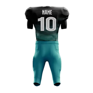 Ensemble d'uniformes de football américain pour adultes, grande taille, manches courtes, 100 % polyester, tissu en maille, commande d'équipe, vente en gros - Product Image 4