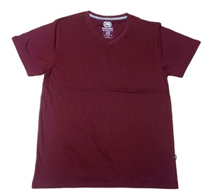 Impression sur demande 160gsm 180g blanc col en v hommes 100% coton t-shirt impression personnaliser Logo T-Shirt plaine t-shirts pour la sérigraphie - Product Image 5