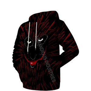 Sudadera de invierno sublimada con logotipo personalizado unisex Sudadera con capucha de poliéster 100% con patrón sólido y cuello con capucha Envío directo al por mayor - Product Image 1