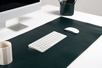 Tapis de bureau en cuir 2.6 Mm tannage végétal buvard personnalisé accessoires de bureau personnalisés LDP-0093 vert émeraude
