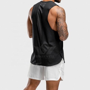 Men's <b>Black</b> Polyester Sleeveless <b>Tank</b> <b>Top</b> O-Neck Quick Dry Breathable Lightweight Workout Gym Fitness Training Athletic Sports - Product Image 6