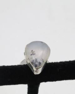 Anillo Ajustable de Ágata Natural para Mujer – Anillo de Plata Alemana Hecho a Mano con Piedra de Ágata, Joyería Boho con Piedras Preciosas - Product Image 2