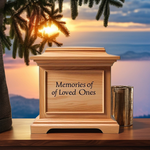 Urna de madera hecha a mano de alta calidad, caja de cremación elegante de nuevo estilo para cenizas humanas y de mascotas para urna de recuerdo funerario conmemorativo de bebé - Product Image 3