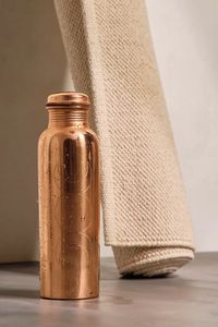 Handmade Copper Water Bottle With Hammered Finish Traditional Chinese Design Portable <b>Drinkware</b> - Product Image 4